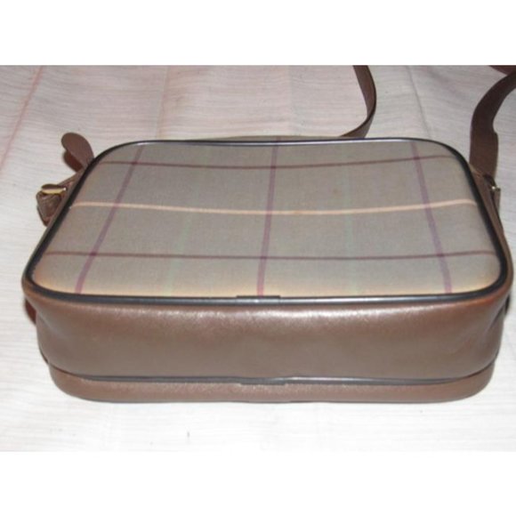 Burberry Vintage MOD Brown Plaid Print Bag - Picture 7 of 12